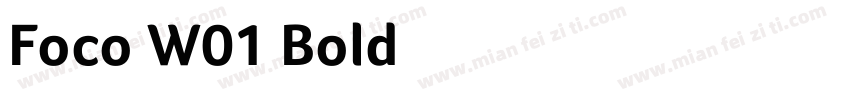 Foco W01 Bold字体转换